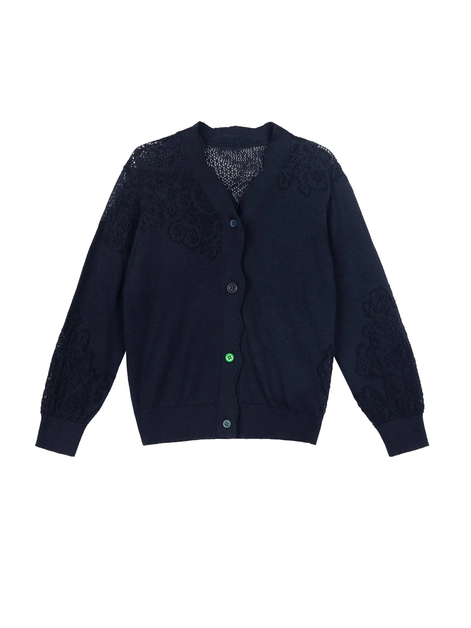 JNBY Lace Insert Cardigan