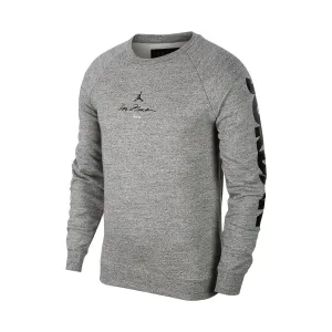 Jordan Men's Legacy AJ11 Fleece Crew Sweatshirt Carbon Heather