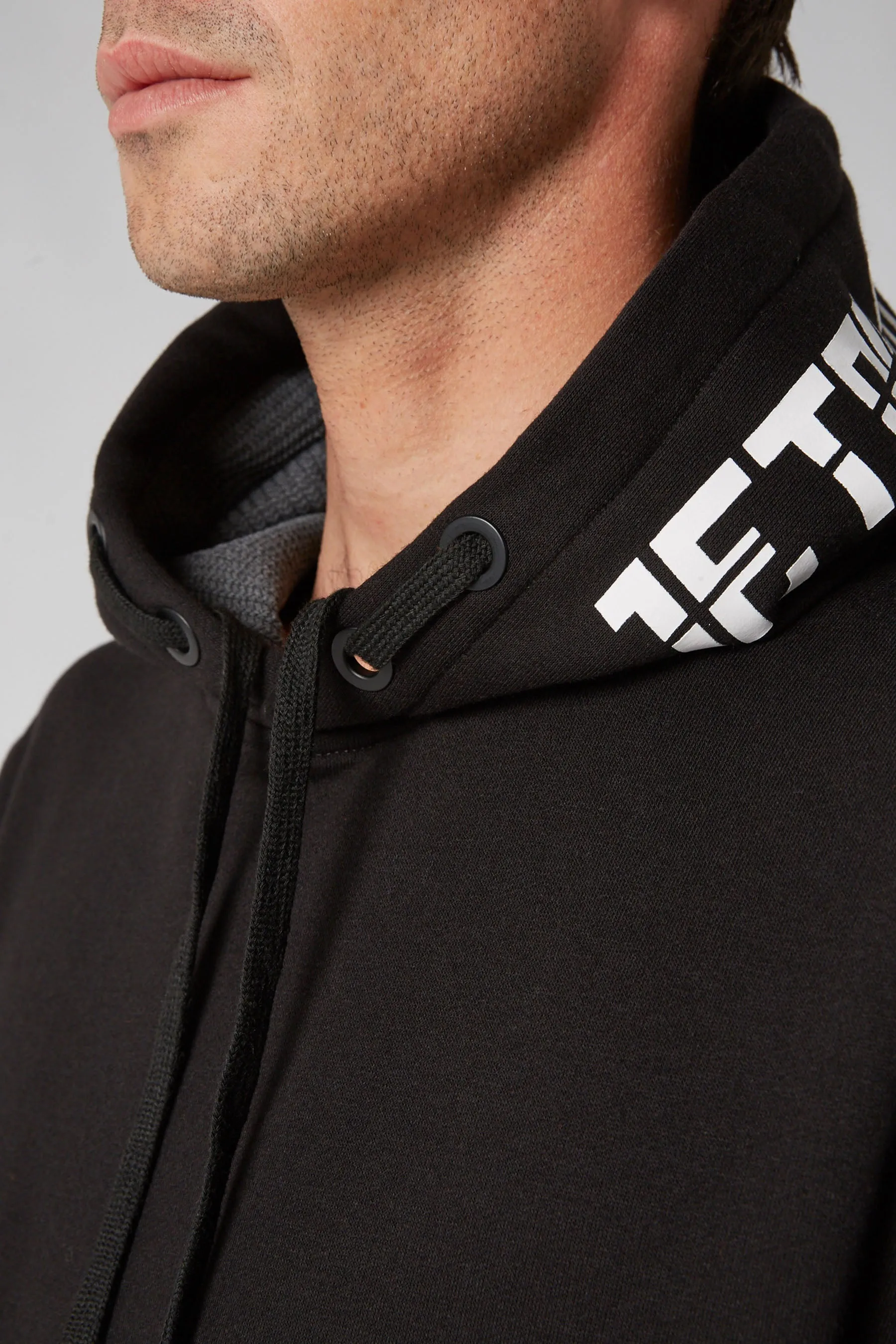 JP Sparked Mens Pullover Hoodie - Black/White
