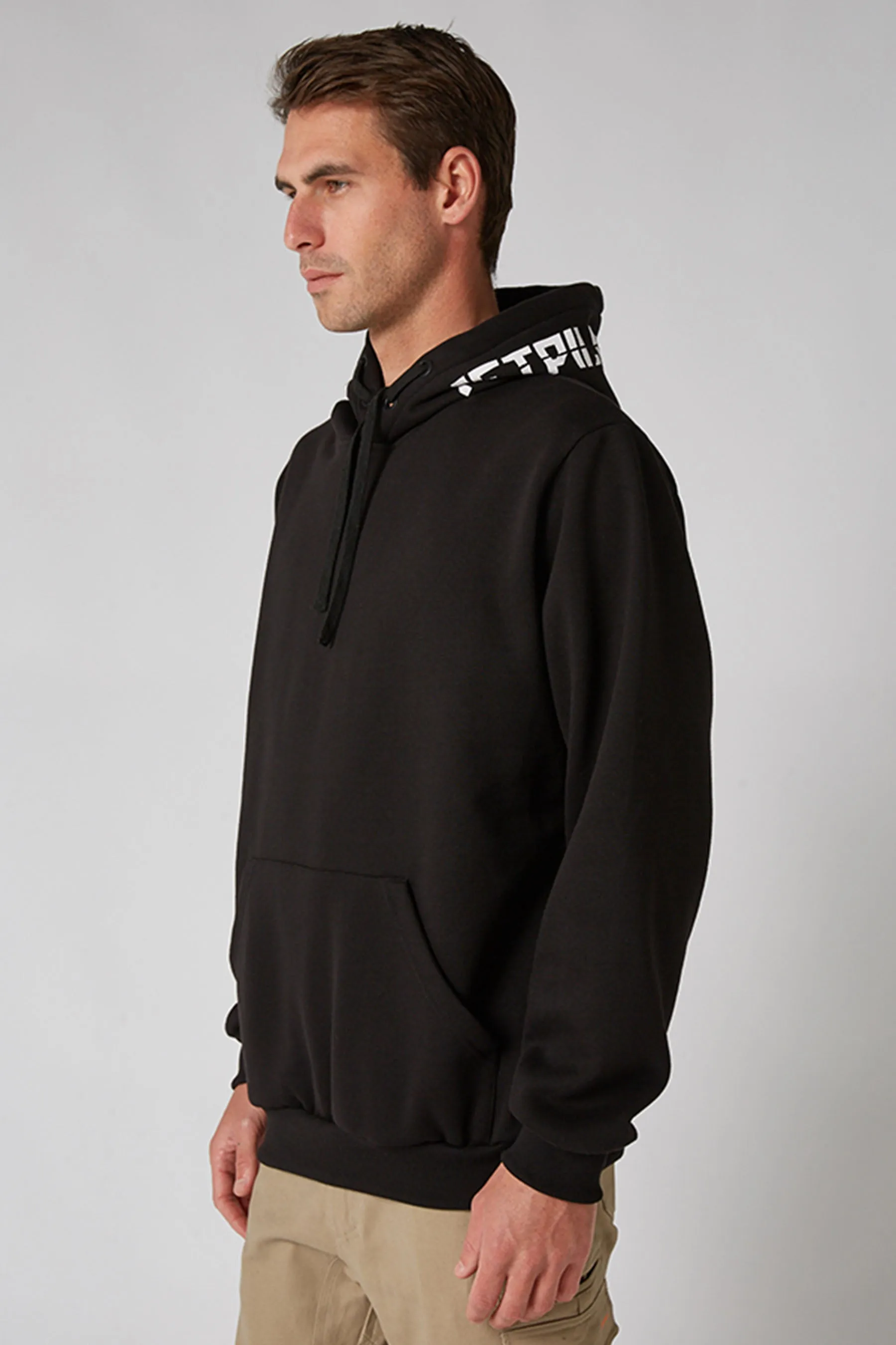 JP Sparked Mens Pullover Hoodie - Black/White