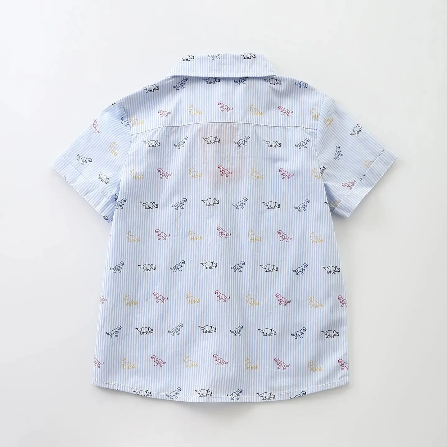 Junior Boys Dinosaur Print 100% Cotton Shirt
