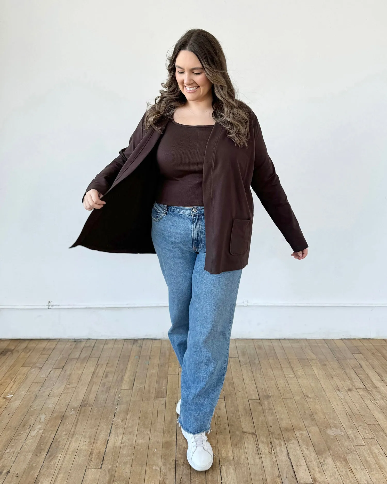 KAEDE cardigan in Chocolate Torte<br/>$39 (JUST ADD TO CART)