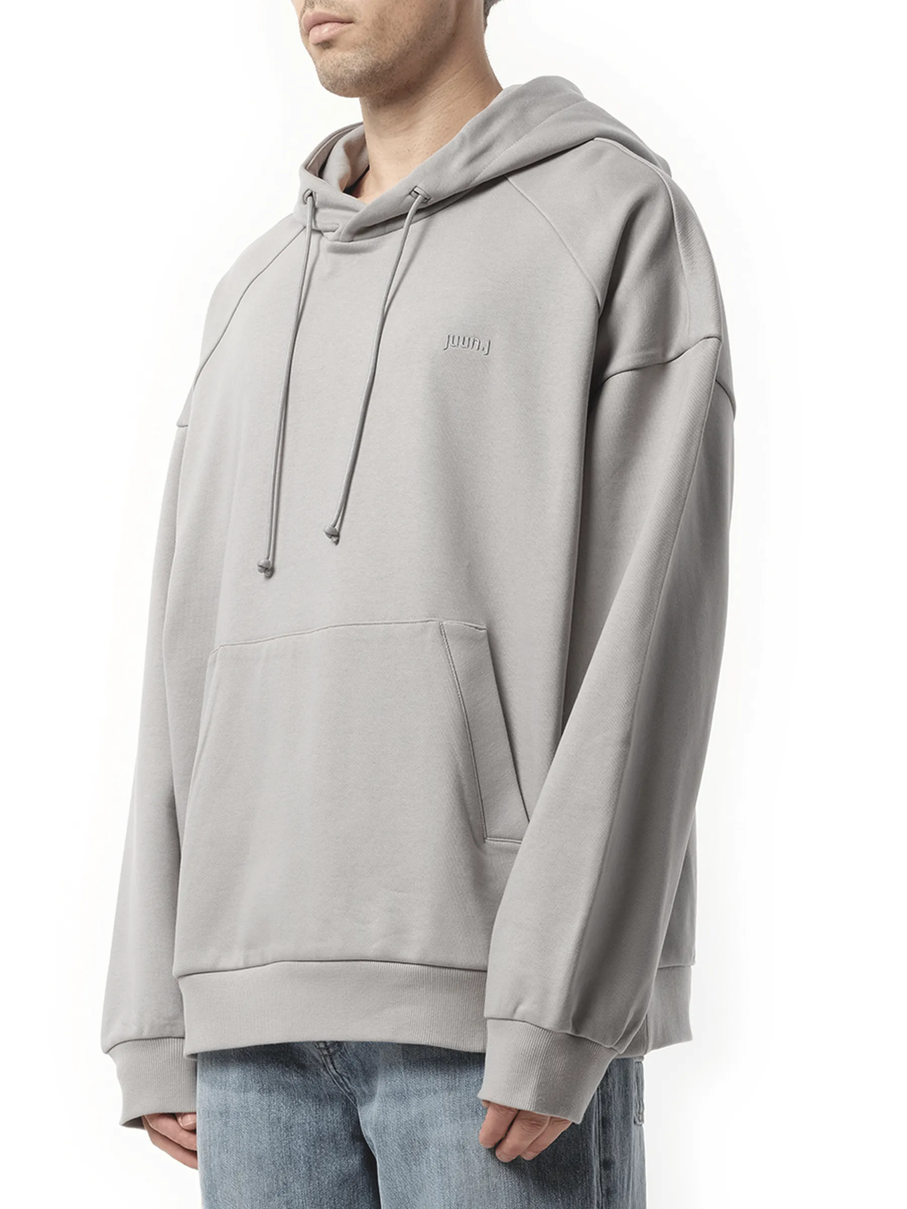 Kim Keever Flower Graphic Hoodie in Light Grey
