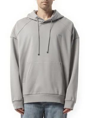 Kim Keever Flower Graphic Hoodie in Light Grey