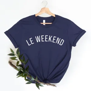 Ladies Navy Le Weekend T Shirt