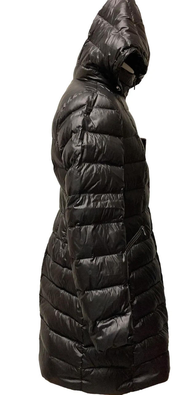 Lands' End Women's  Classic Lightweight Down Coat Black