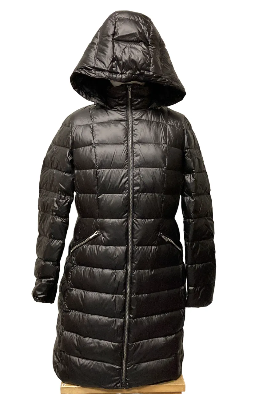 Lands' End Women's  Classic Lightweight Down Coat Black