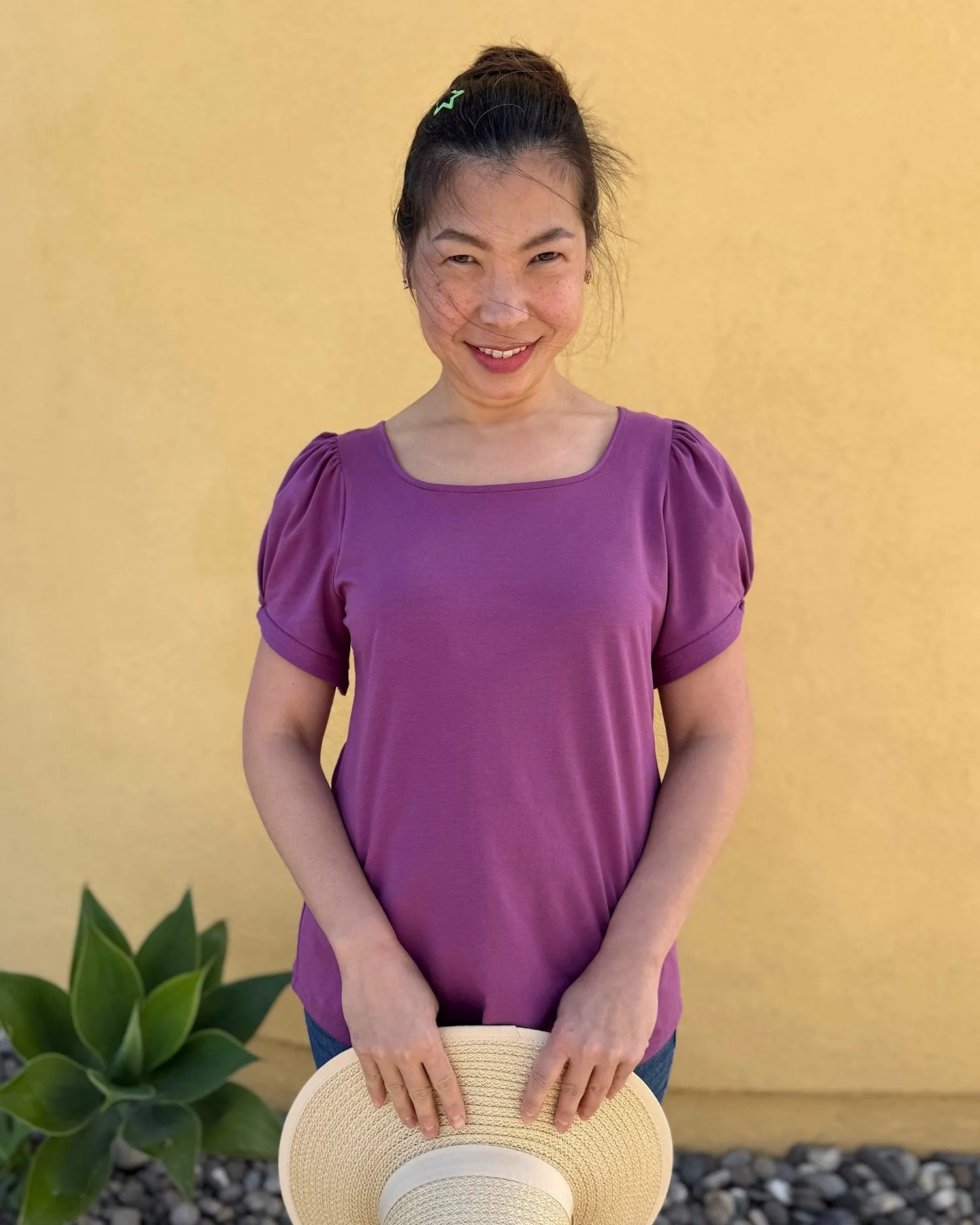 LEONA tee in Deep Lilac