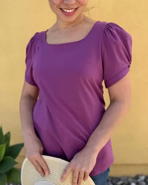 LEONA tee in Deep Lilac