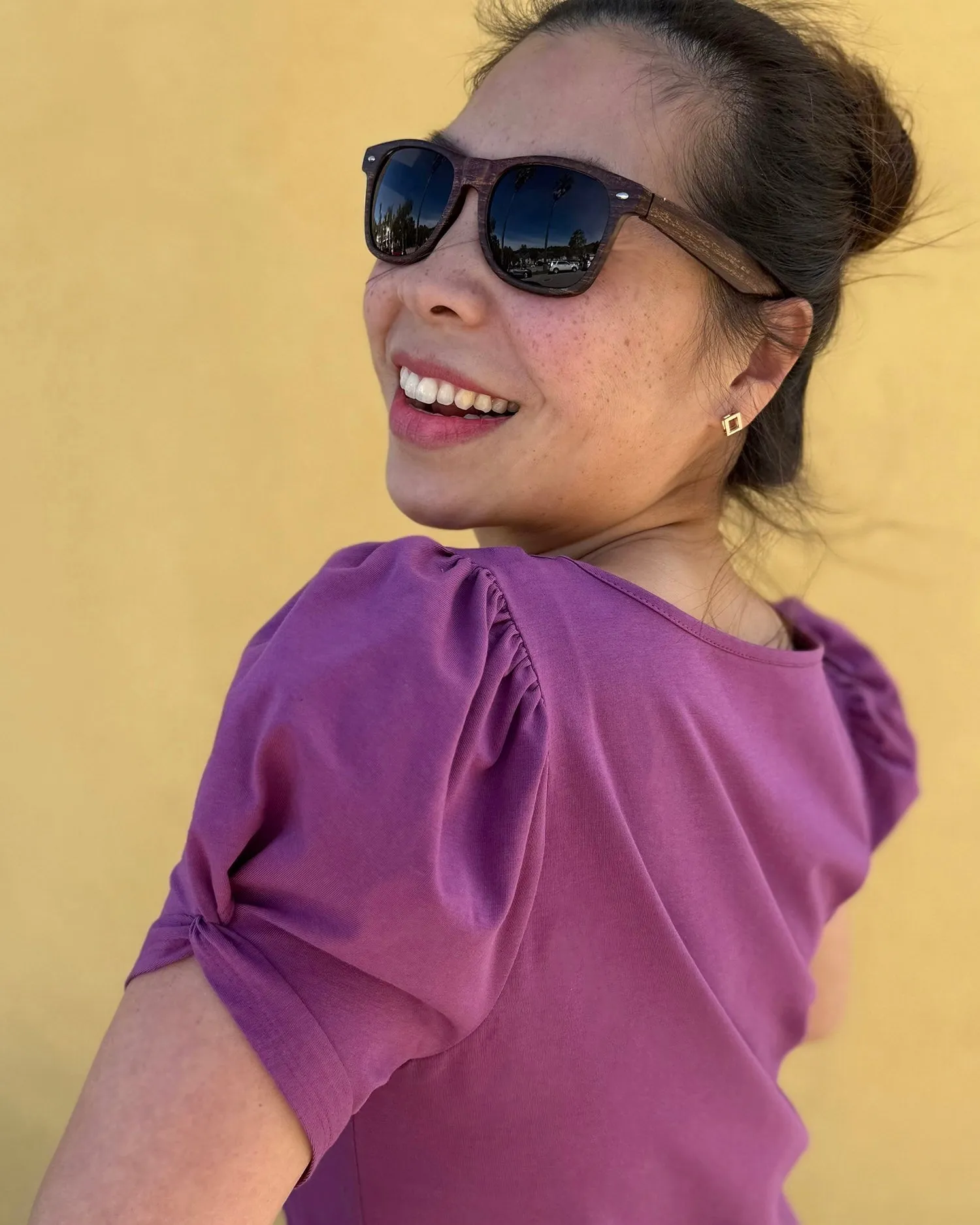 LEONA tee in Deep Lilac