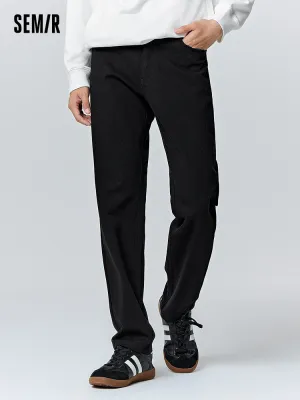 Men's black basic pants