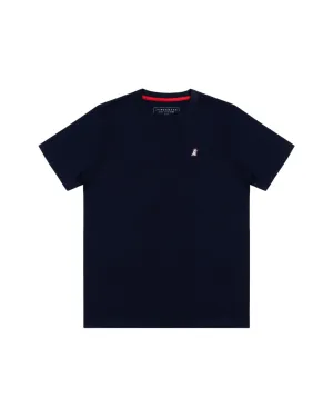 Mens Crew Neck Jersey T-shirt - Navy S02