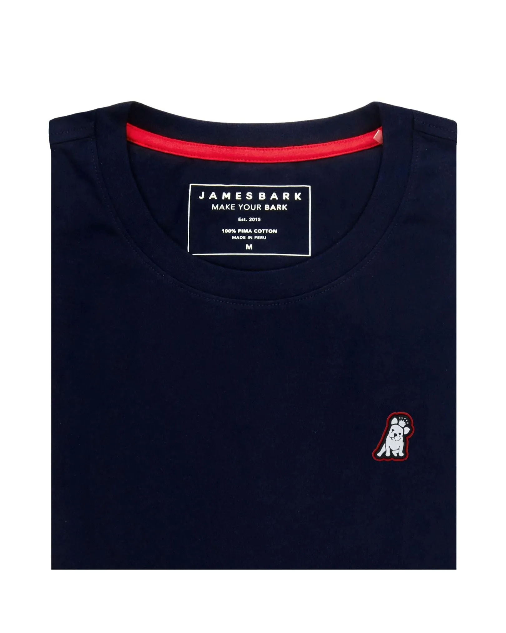 Mens Crew Neck Jersey T-shirt - Navy S02