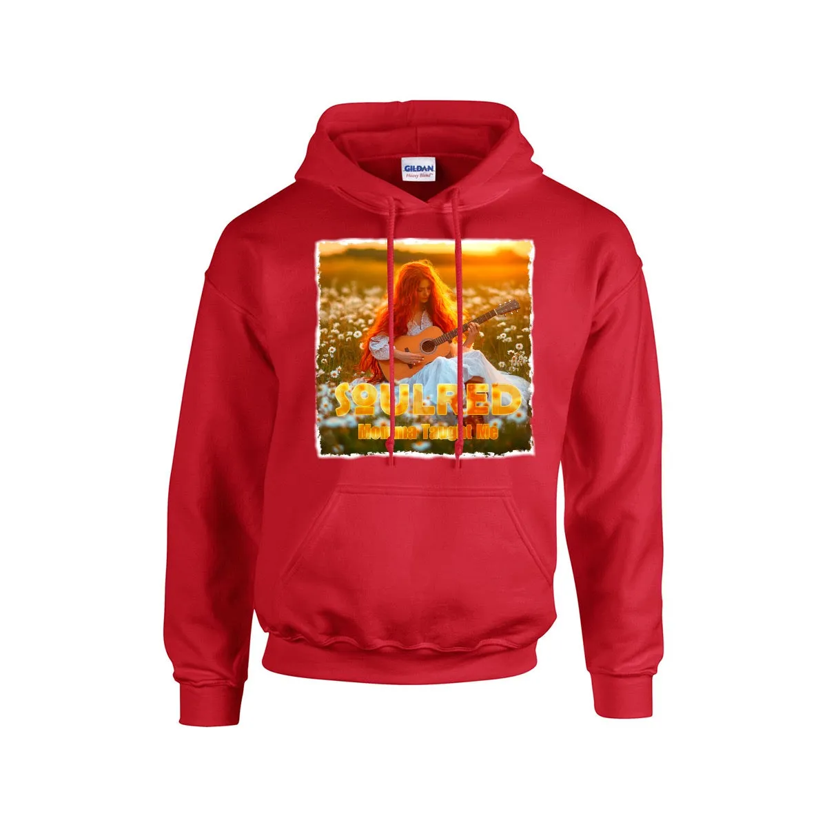 Men's Hoodie For The USA |Gildan 18500  Single DTF momma taught me