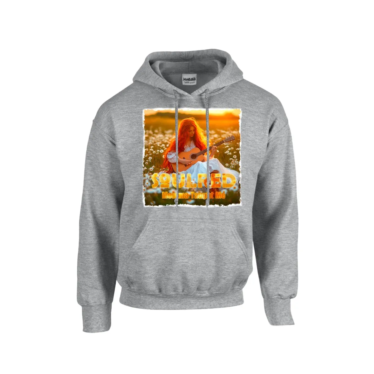 Men's Hoodie For The USA |Gildan 18500  Single DTF momma taught me