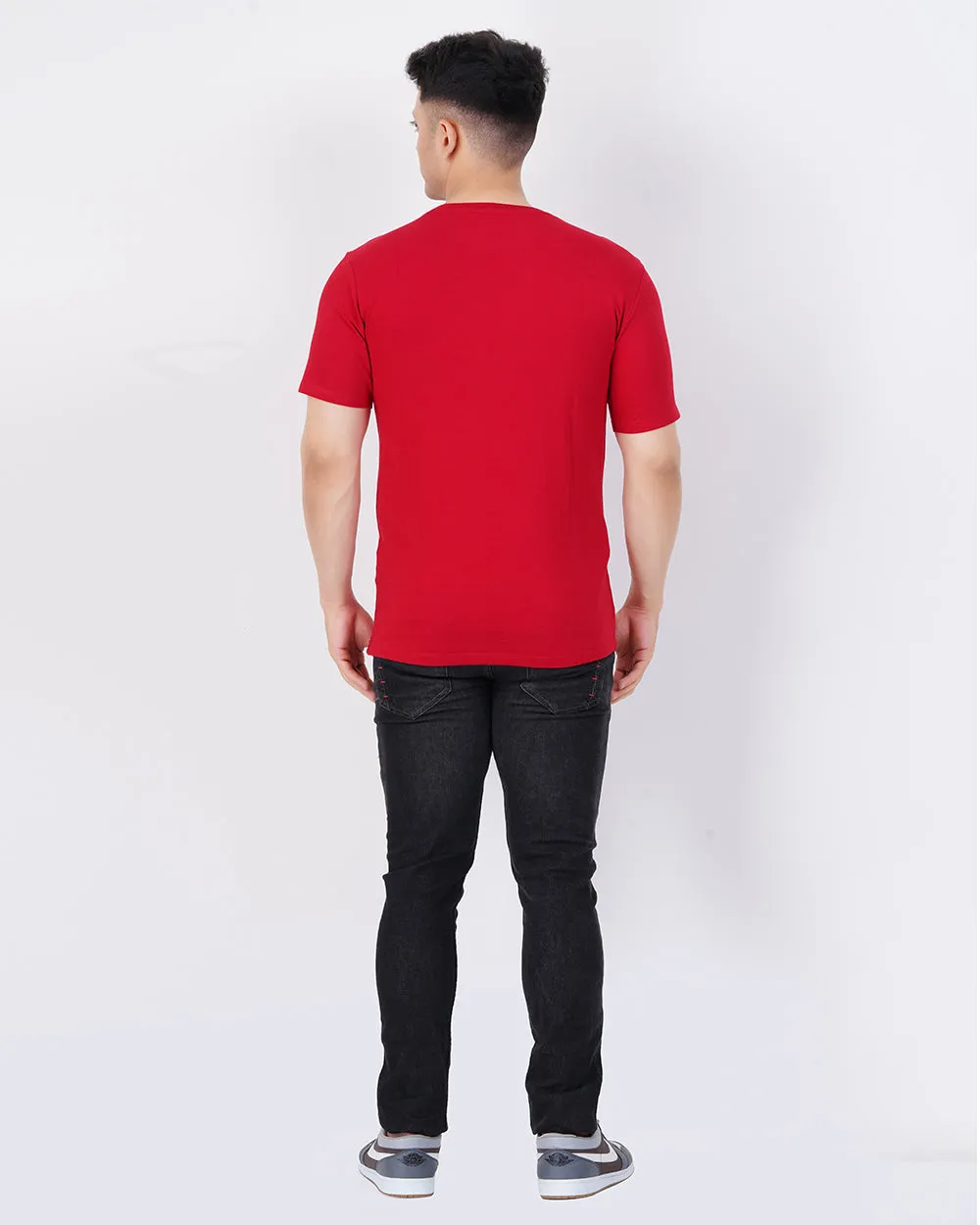 Men's Maroon Regular Tee