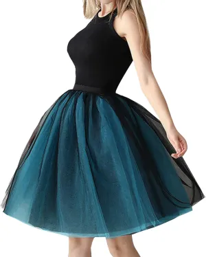 Midi Skirts for Women Womens Puffy Ballet Skirts Tutu Skirt Pleated Skirt Layer Mesh Skirt High Waist A-line