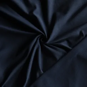 Midnight Blue Poly Lycra Fleece Back Knit Fabric