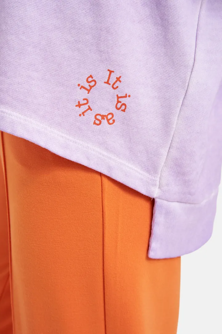 Milano Violet Sweatshirt with Hood