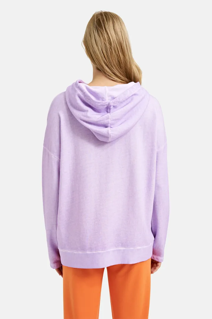 Milano Violet Sweatshirt with Hood