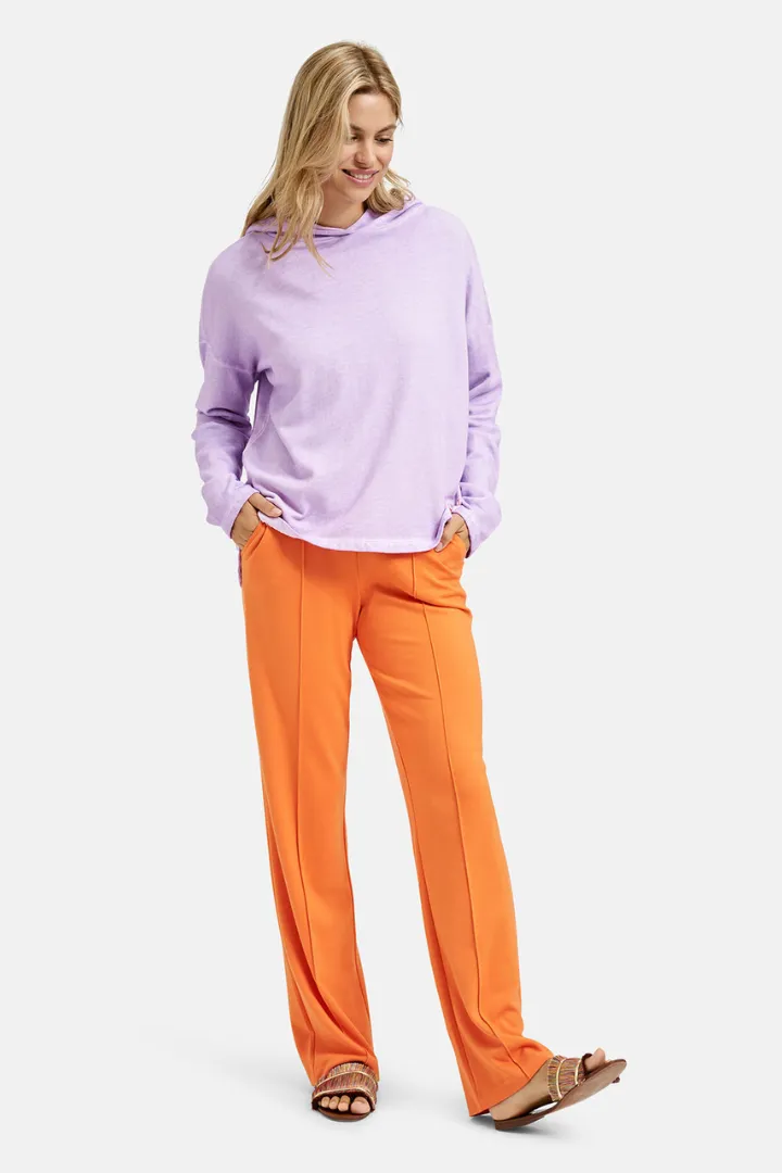 Milano Violet Sweatshirt with Hood