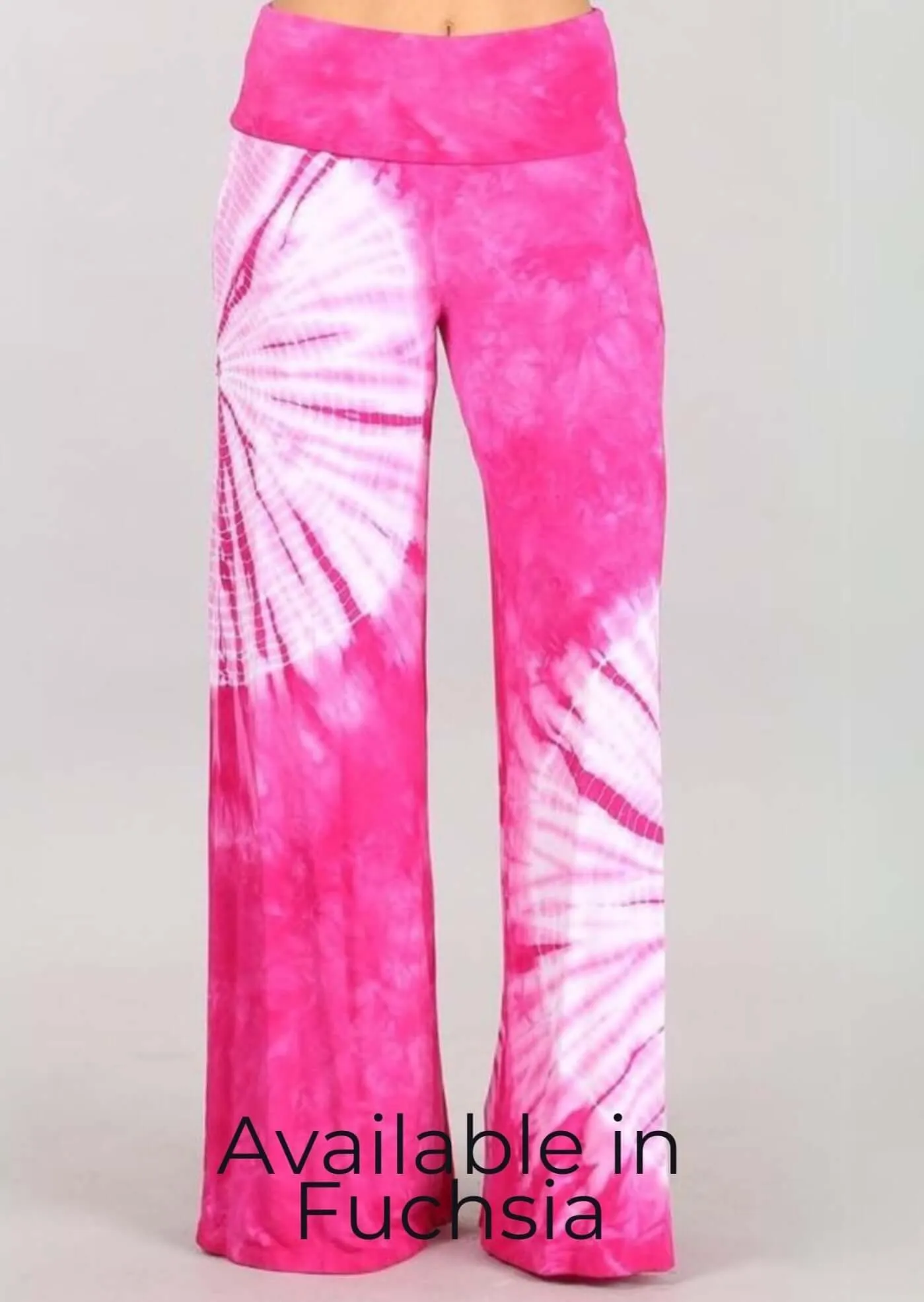 Nautical Navy Tie Dye Palazzo Pants Made in USA