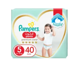 Pampers Premium Care Pants Size-5 40 Pieces 12-18kg