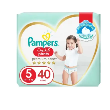 Pampers Premium Care Pants Size-5 40 Pieces 12-18kg
