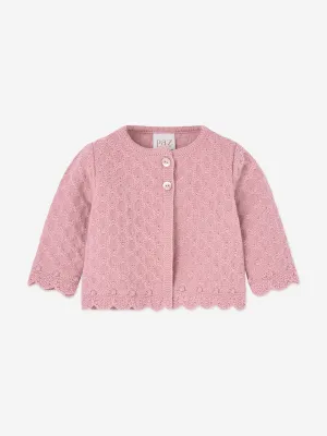 Paz Rodriguez Baby Girls Knitted Cardigan in Pink