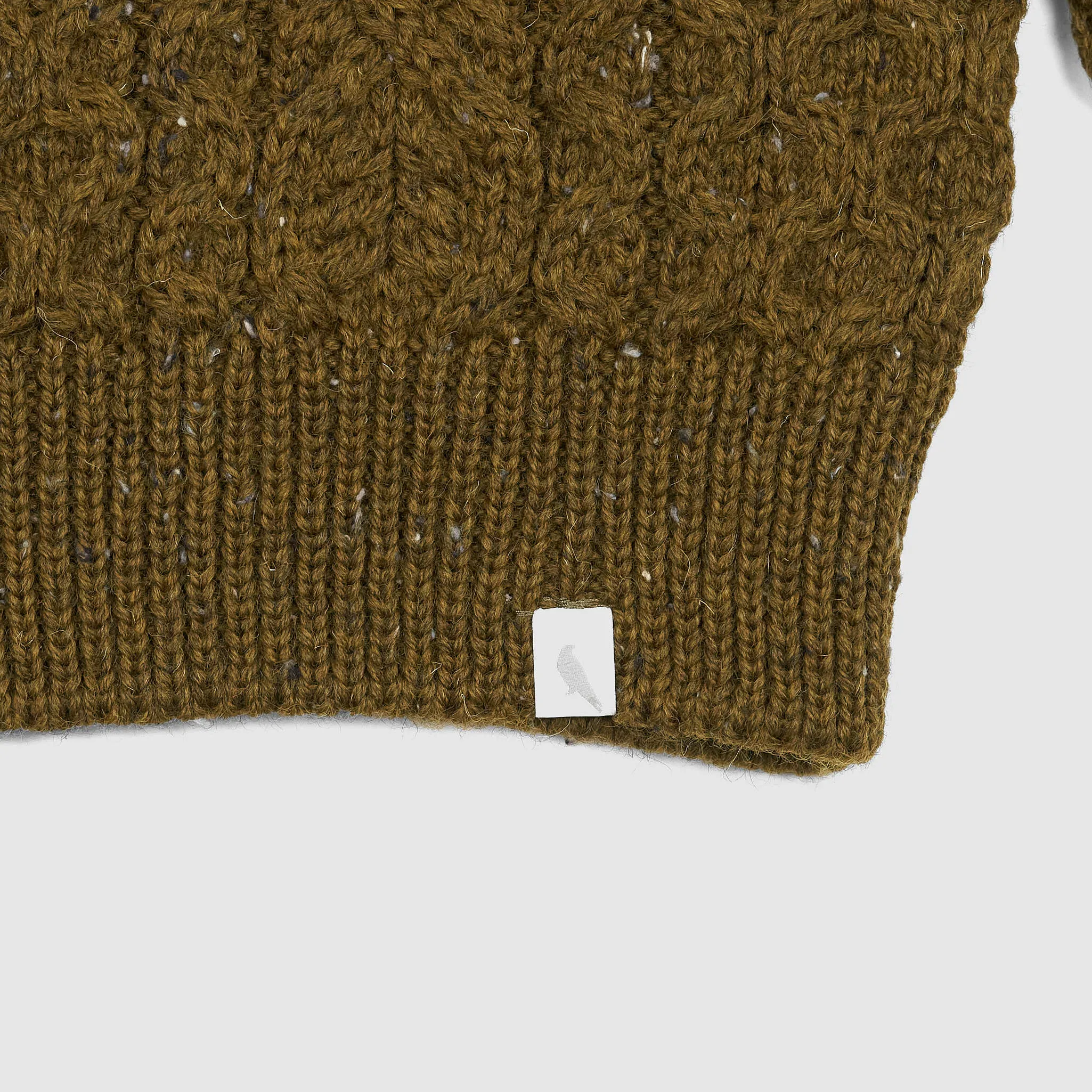 Peregrine Cable Knit Wool Pullover