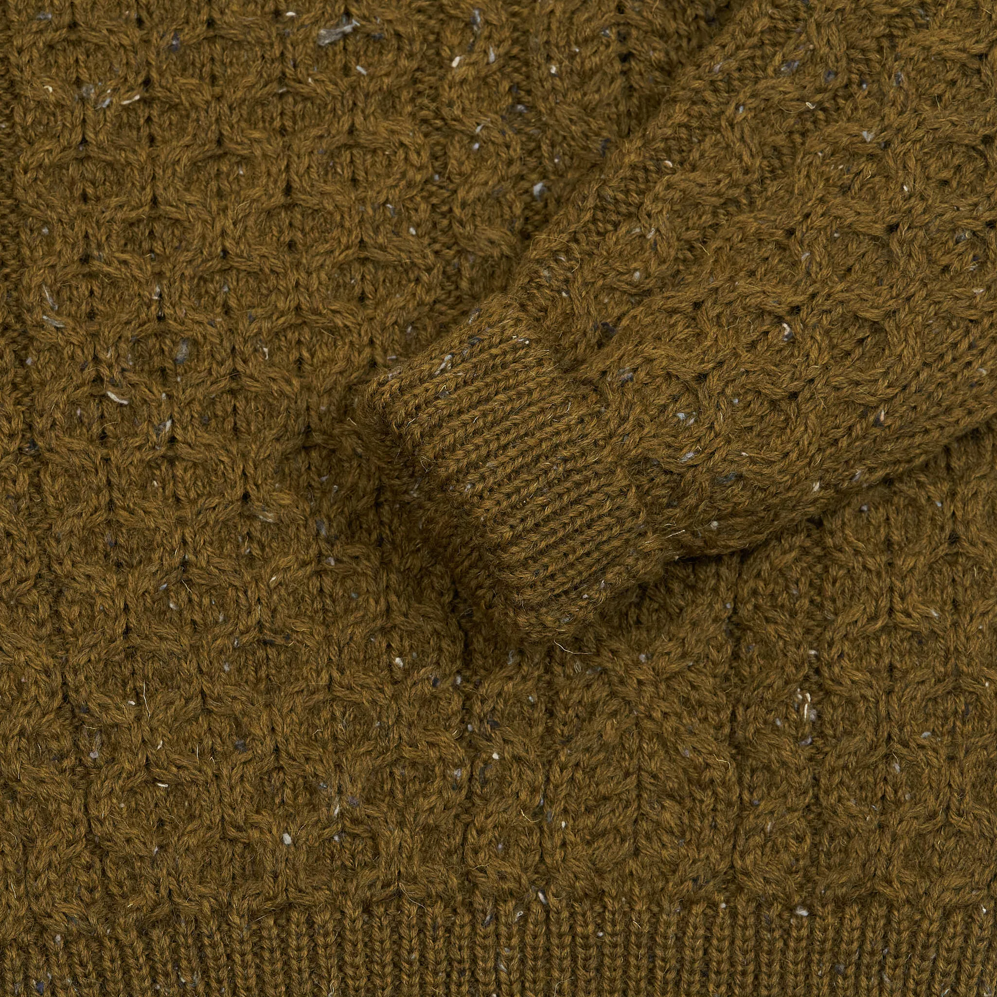 Peregrine Cable Knit Wool Pullover