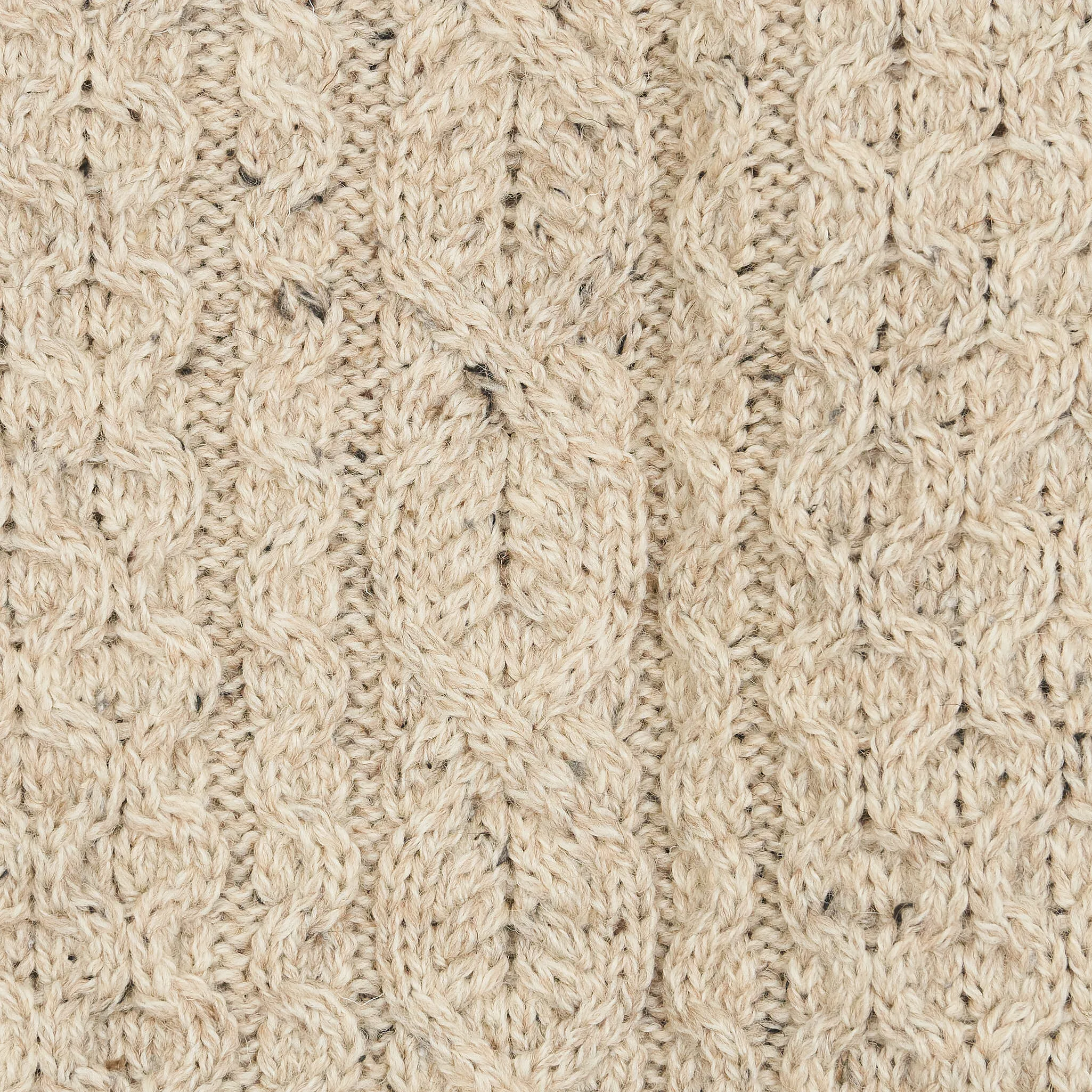 Peregrine Cable Knit Wool Pullover