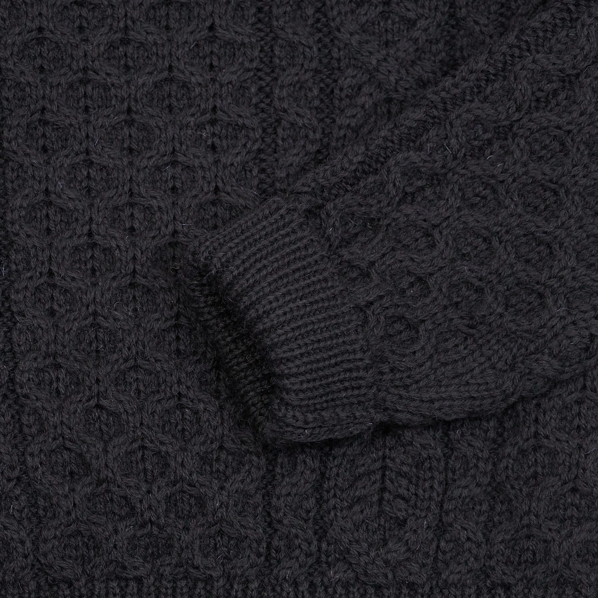 Peregrine Cable Knit Wool Pullover