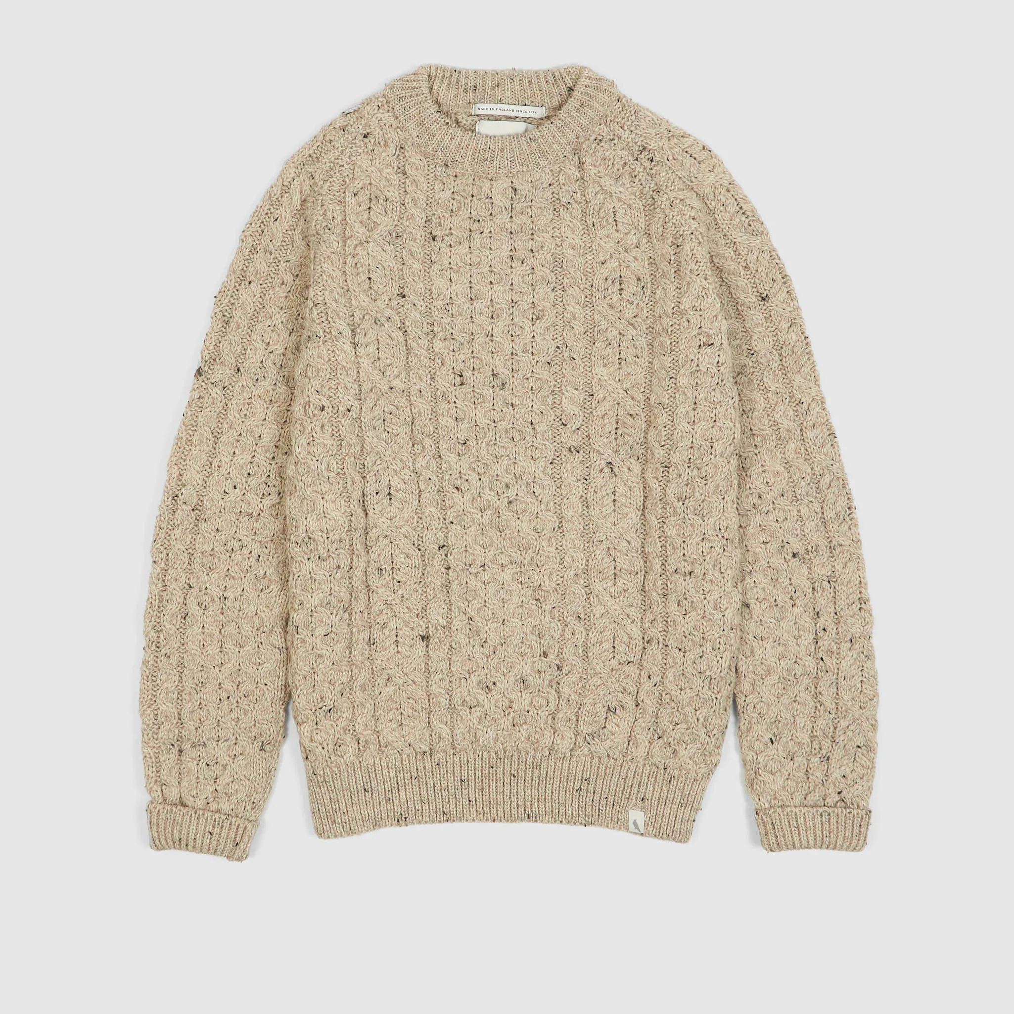 Peregrine Cable Knit Wool Pullover