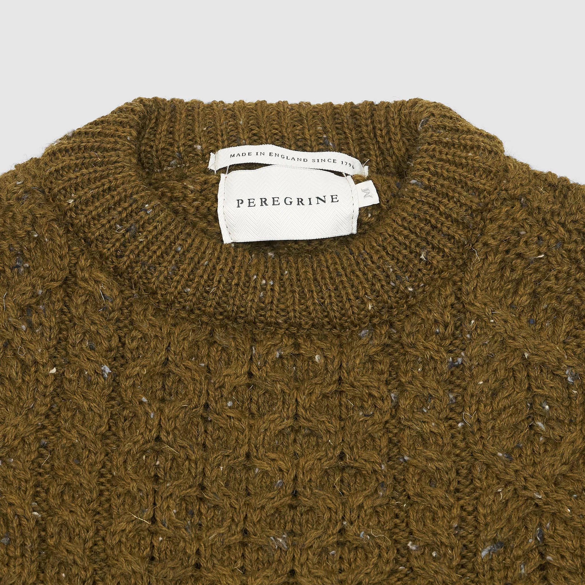 Peregrine Cable Knit Wool Pullover