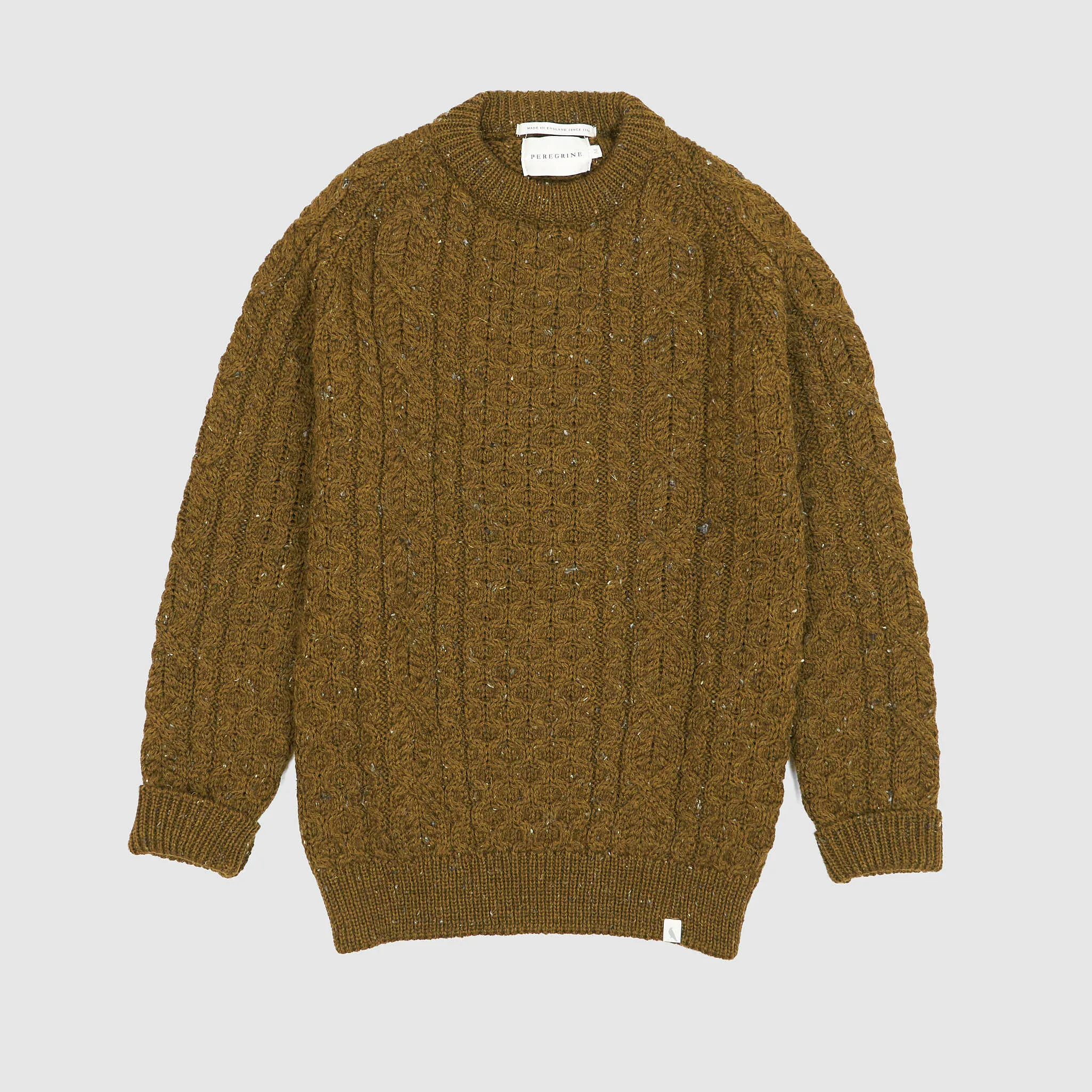 Peregrine Cable Knit Wool Pullover