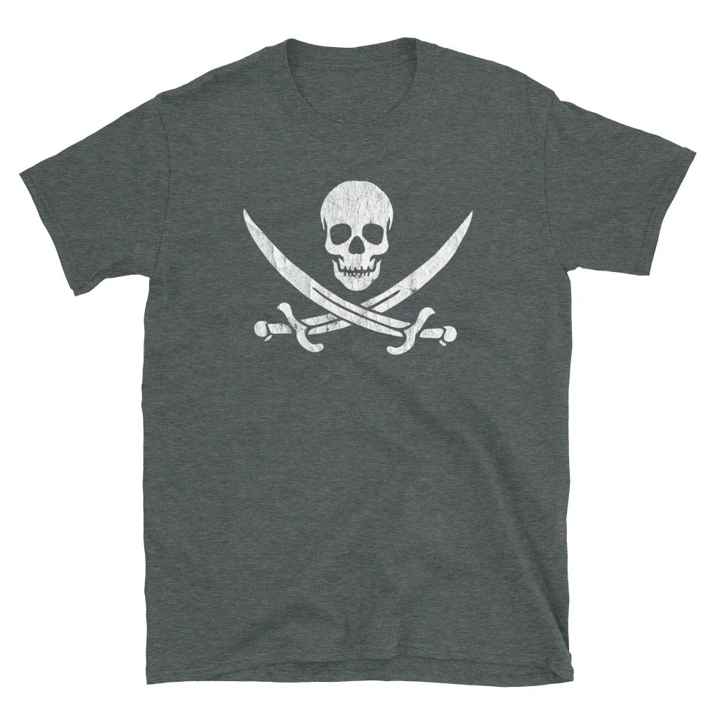 Pirate Skull and Swords Vintage Tee