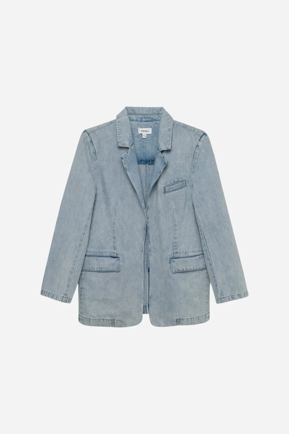 Pistola Skylar Boyfriend Blazer in Powder