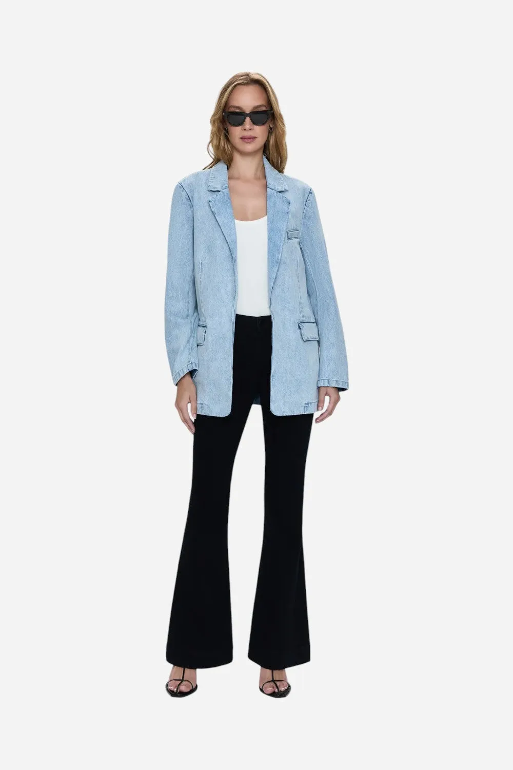Pistola Skylar Boyfriend Blazer in Powder