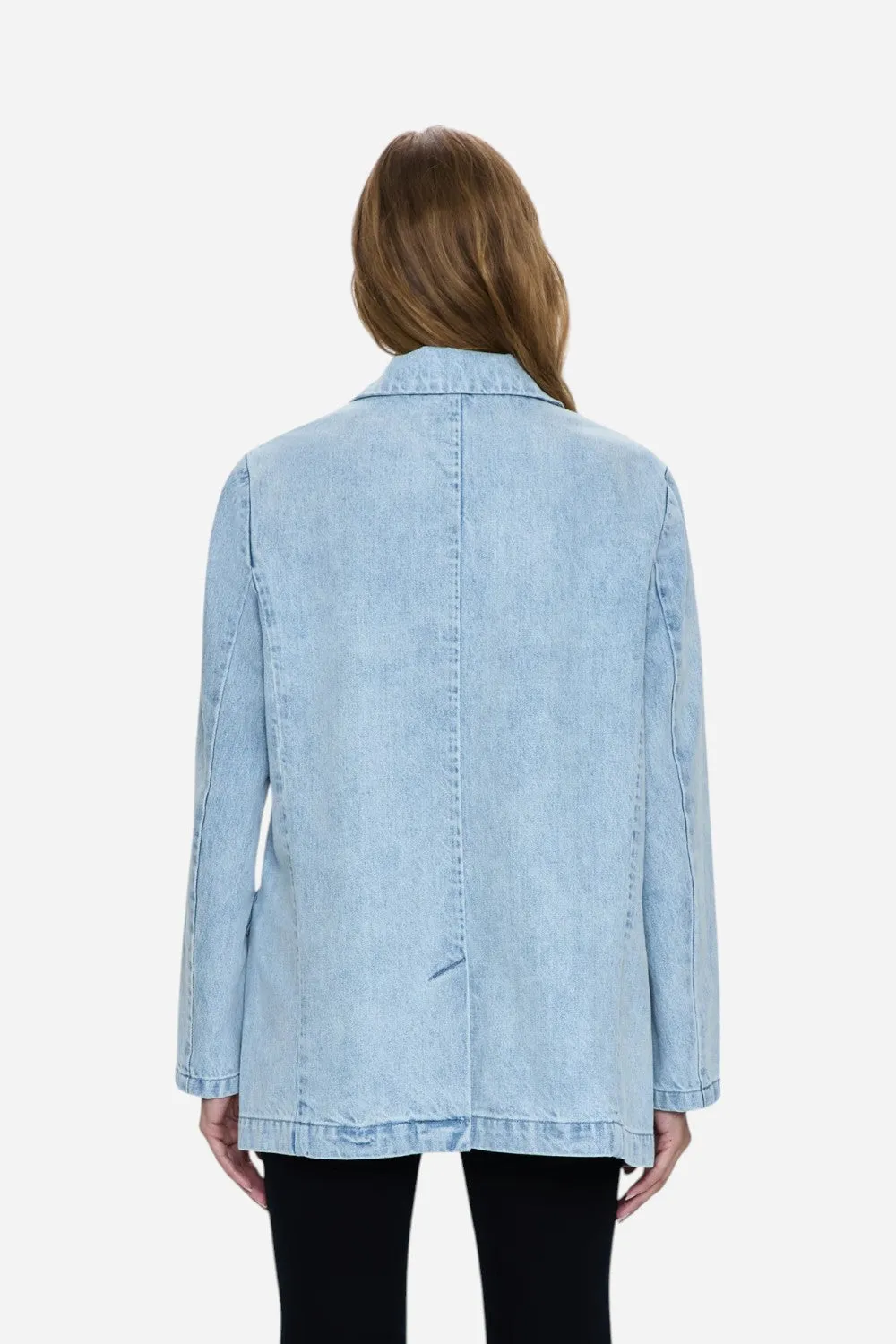 Pistola Skylar Boyfriend Blazer in Powder