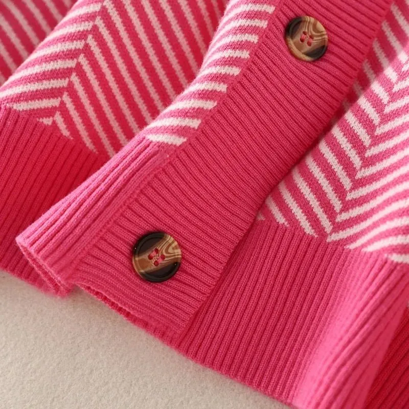 Pre Order:  Striped Long Sleeve Knit Sweater