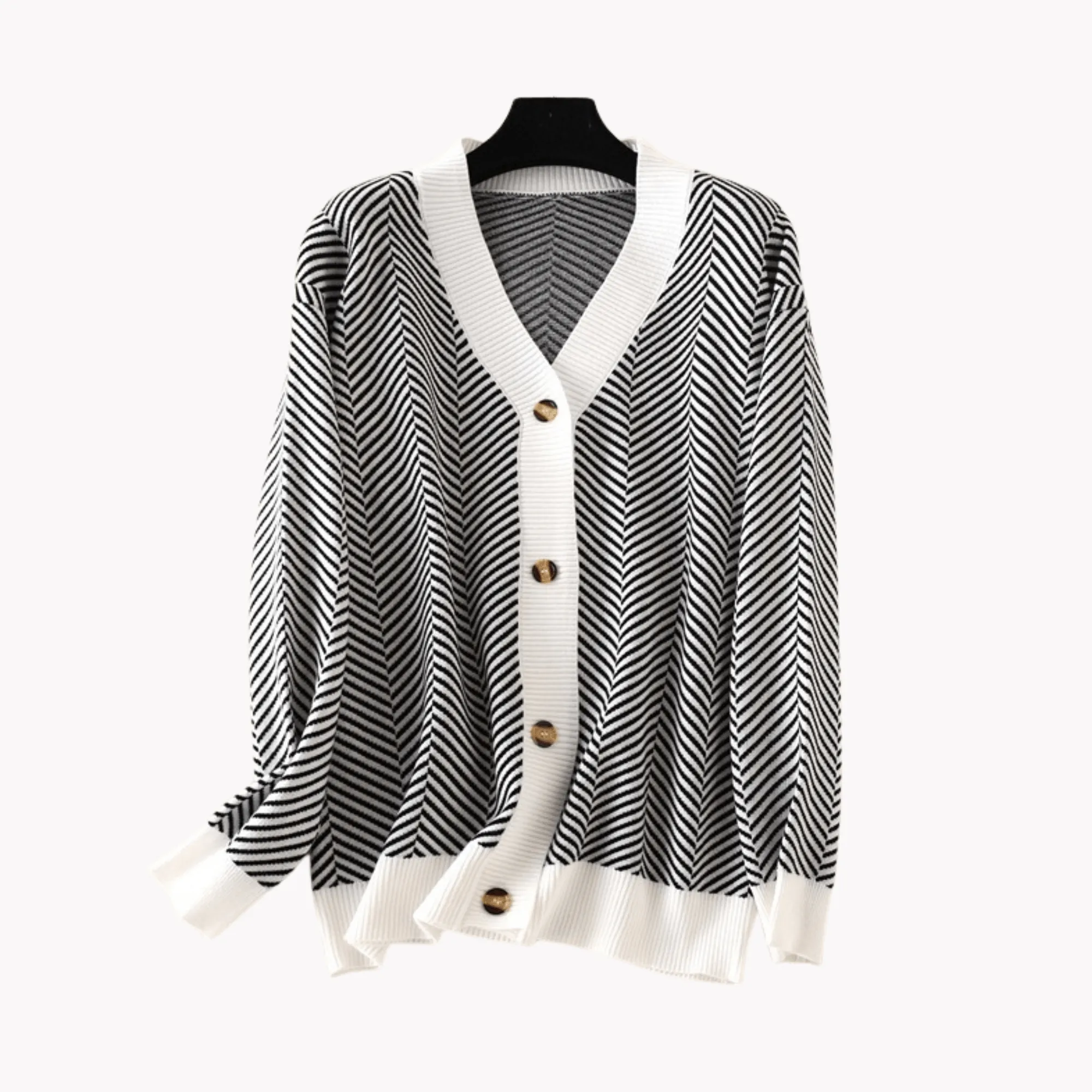 Pre Order:  Striped Long Sleeve Knit Sweater
