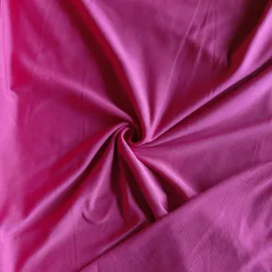 Punch Pink Poly Lycra Fleece Back Knit Fabric