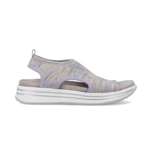 REMONTE ATHLEISURE KNIT SANDAL LILAC MULTI - WOMENS