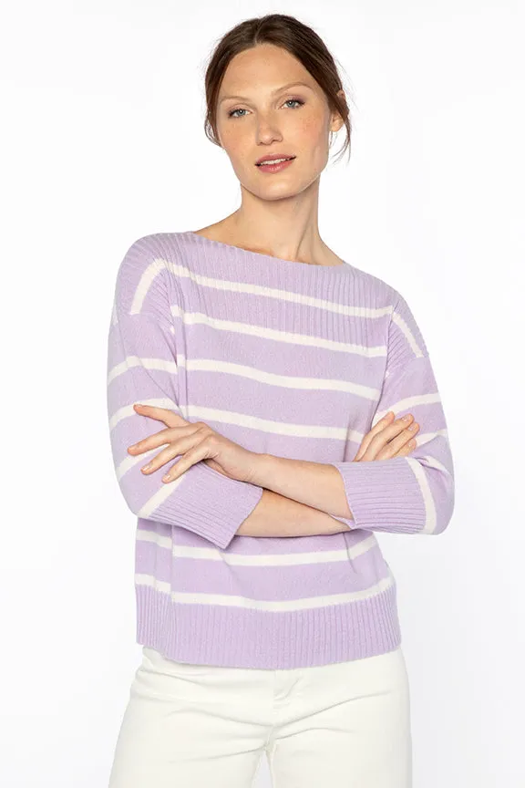 Rib Yoke Stripe Pullover