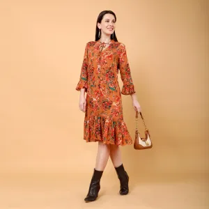 Riko floral printed dress