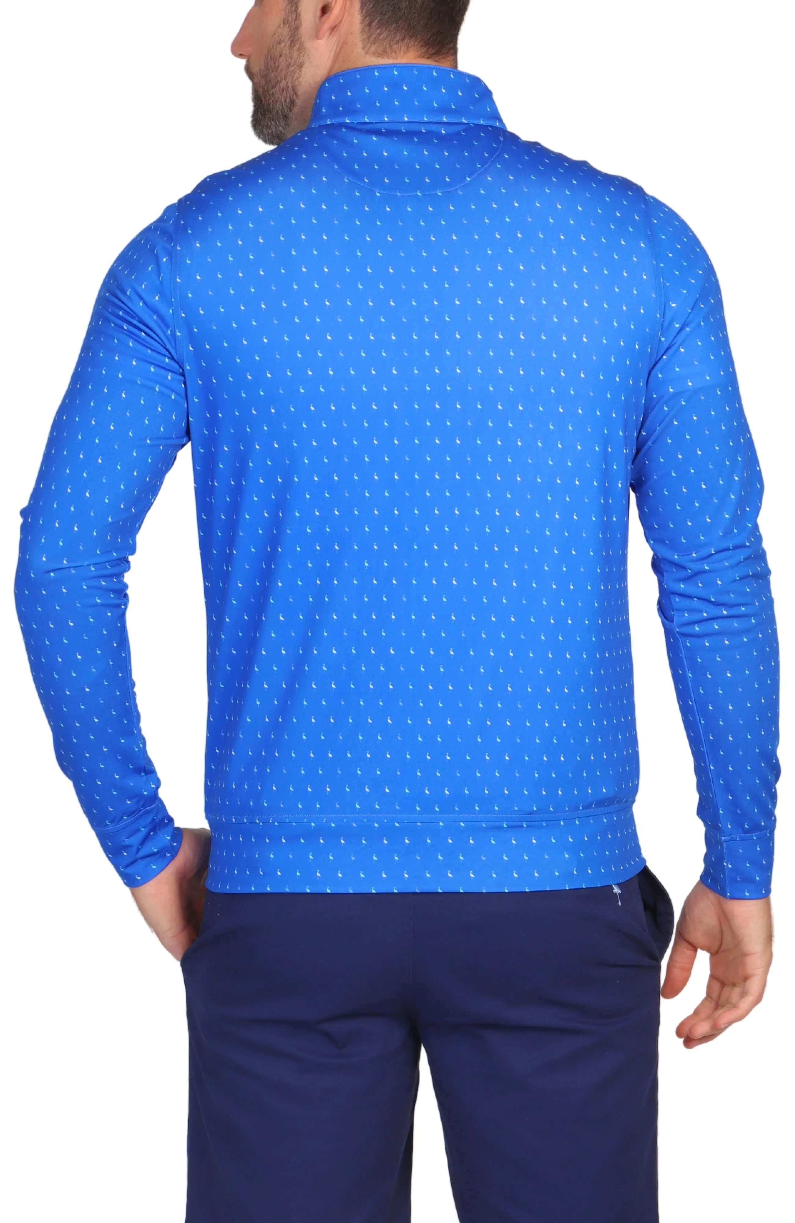 Royal Byrd Print Performance Quarter-Zip