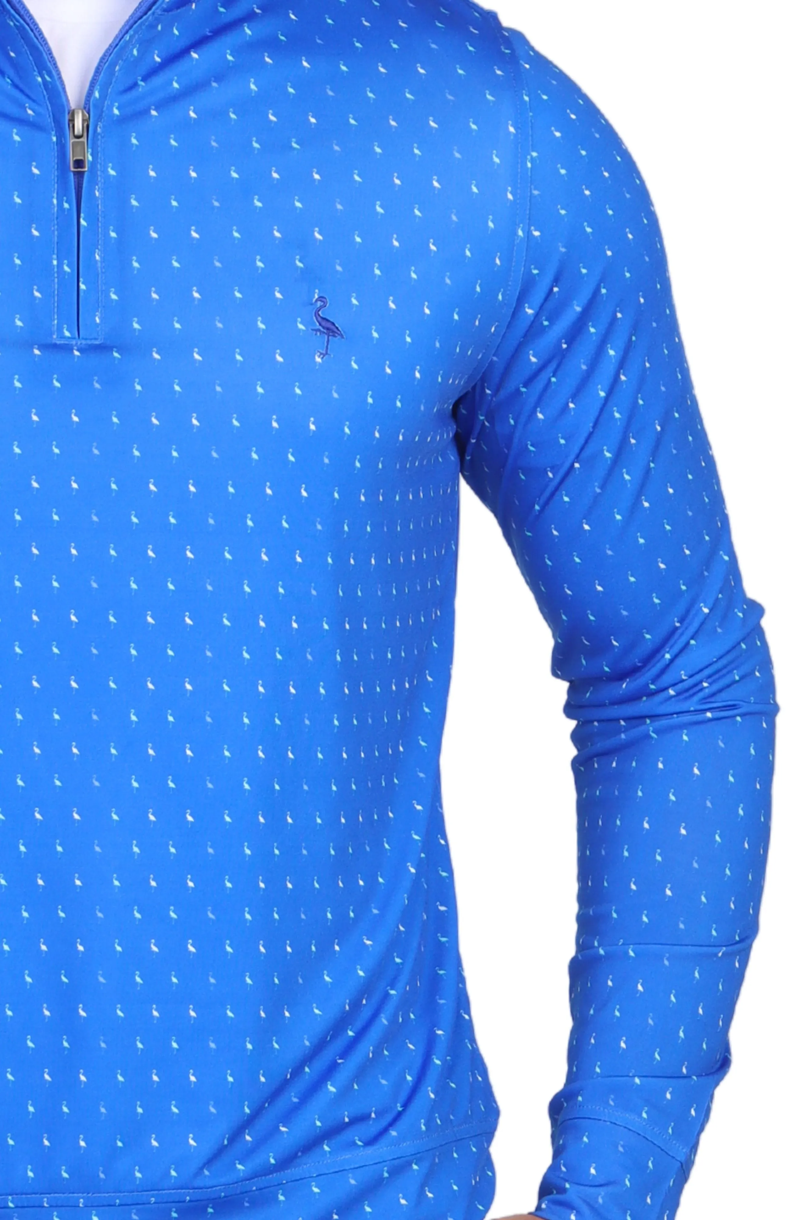 Royal Byrd Print Performance Quarter-Zip