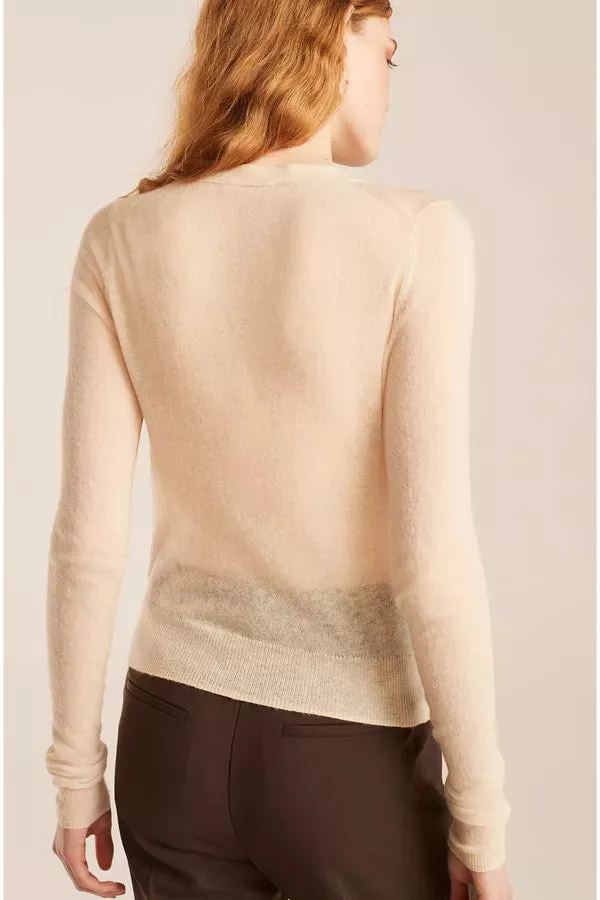 Ruche Cardigan - Biscuit