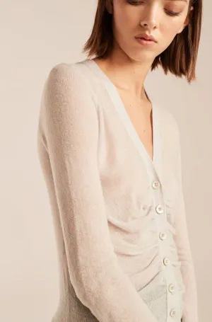 Ruche Cardigan - Silver
